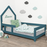 Lit cabane enfant POPPI 80 x 180 vert pétrole 2
