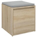 VidaXL Tiroir boîte Chêne sonoma 40 5x40x40 cm Bois d'ingénierie