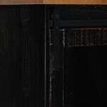 vidaXL Armoire à vin HALDEN casiers à vin porte coulissante noir pin