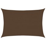 vidaXL Voile d'ombrage 160 g/m² Marron 4x5 m PEHD