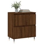 vidaXL Buffet Chêne marron 60x35x70 cm Bois d'ingénierie