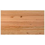 vidaXL Dessus de bureau marron clair bois chêne massif rectangulaire