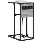 vidaXL Cabinet de chevet Gris Sonoma 41 5 x 26 x 60 5 cm