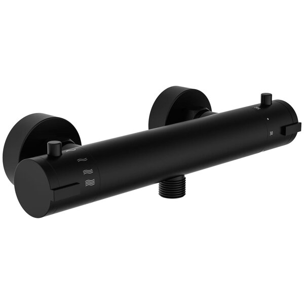 SCHÜTTE Mitigeur de douche thermostatique LONDON 5 5 cm noir mat