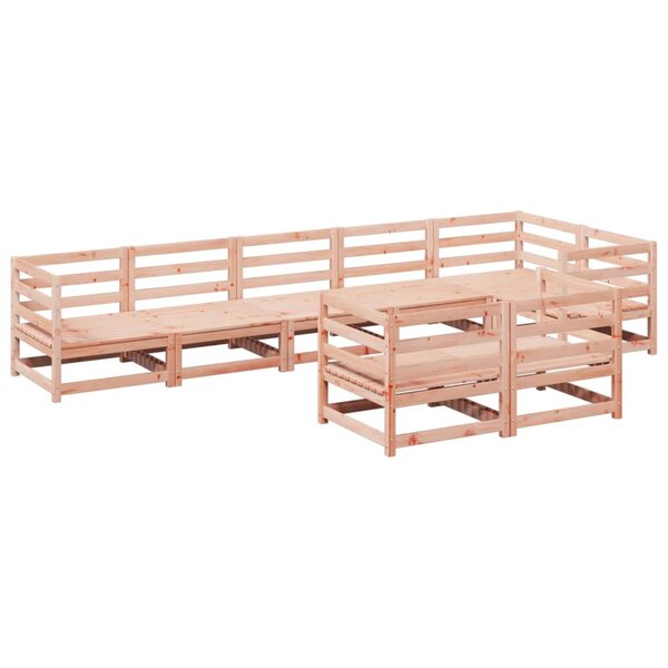 vidaXL Salon de jardin 8 Pièces bois massif sapin de douglas