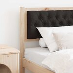 vidaXL Tête de lit Autre Marron et noir 80 cm Bois massif en pin