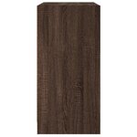 vidaXL Armoire latérale avec portes en verre chêne marron 68x37x75 5cm