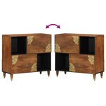 Cabinets et étagères de rangement média vidaXL Miel brun Bois massif
