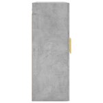 vidaXL Armoire murale gris béton 69 5x34x90 cm