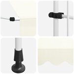 vidaXL Auvent manuel rétractable 400 cm Crème