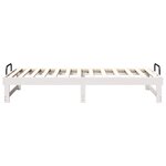 vidaXL Cadre de lit Blanc 90 x 200 cm Pin massif