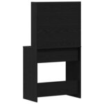 vidaXL Table de Toilette avec tiroir Chêne noir 74 5 x 40 x 141 cm