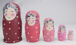 Matriochka en bois 5 poupées russes à décorer 2 5 à 11 cm