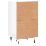 vidaXL Buffets 2 Pièces blanc brillant 40x35x70 cm bois d'ingénierie