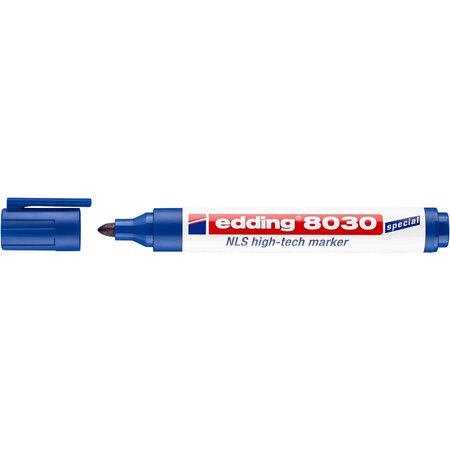 Marqueur NLS high-tech 8030 Peu Corrosif Bleu 1 5-3 mm x 10 EDDING