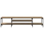 vidaXL Meuble TV Chêne artisanal 201 x 35 x 45 cm