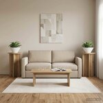 vidaXL Support de Plante 2 pièces Chêne artisanal Ø40 x 60 cm