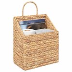 vidaXL Panier suspendu Naturel 30 x 17 5 x 49 5 cm Jacinthe d'eau