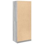 vidaXL Garde-robe sonoma gris 80x50x200 cm bois d'ingénierie