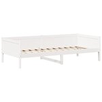 vidaXL Ensemble de lit de jour et de banc et toit 90x190 cm pin massif