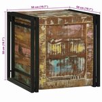 vidaXL Coffres de rangement avec stockage 50 x 50 x 50 cm