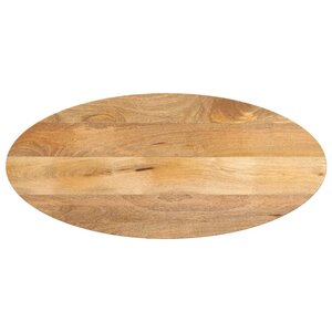 vidaXL Dessus de table 140x50x3 8 cm ovale bois massif de manguier