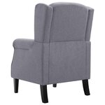 vidaXL Fauteuil gris foncé tissu