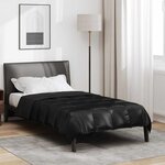 vidaXL Duvet complet toute l'année Noir 220 x 140 cm