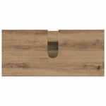 vidaXL Ensemble de mobilier de salle de bain 4 Pièces Chêne artisanal