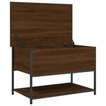 vidaXL Banc de rangement chêne marron 70x42 5x47 cm bois d'ingénierie