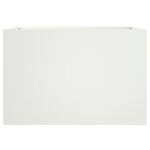 vidaXL Jardinière blanc 62x40x39 cm acier laminé à froid