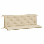 vidaXL Coussins de banc de jardin 2 Pièces beige 150x50x7 cm tissu Oxford