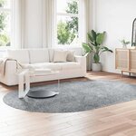 vidaXL Tapis shaggy à poils longs NAVARRA gris clair 300x200 cm