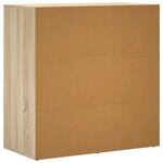 vidaXL Buffets 2 Pièces chêne sonoma 79x38x80 cm bois d'ingénierie