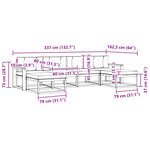 vidaXL Ensemble de canapés d'extérieur 6 Pièces Blanc et anthracite