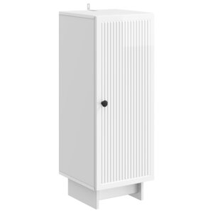 vidaXL Buffet Blanc brillant 33 x 34 5 x 90 cm Bois d'ingénierie