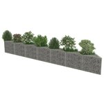 vidaXL Mur de gabion Acier galvanisé 450 x 30 x 50 cm