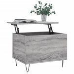 vidaXL Table basse Sonoma gris 60x44 5x45 cm Bois d'ingénierie