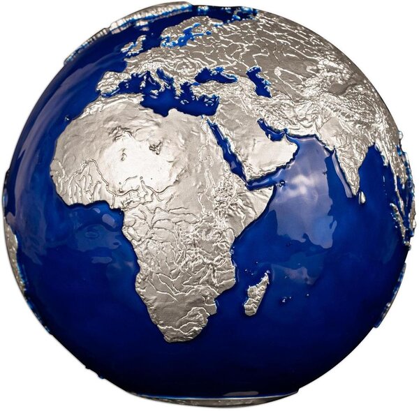Pièce de monnaie en Argent 25 Dollars g 1000 (1 Kg) Millésime 2025 BLUE MARBLE