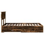 vidaXL Cadre de lit avec tiroir avec tête de lit Bois d'ingénierie