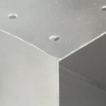 vidaXL Connecteurs de poteau 4Pièces Forme en Y Métal galvanisé 101x101mm