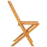 vidaXL Chaises de jardin pliantes lot de 2 47x63x90cm bois massif teck