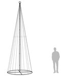 vidaXL Arbre de Noël cône 732 LED Colorées 160x500 cm