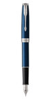 PARKER Sonnet Stylo plume  Bleu satiné  Plume moyenne  Coffret cadeau