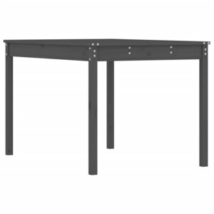 vidaXL Table de jardin gris 121x82 5x76 cm bois massif de pin