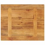 vidaXL Dessus de table 60x50x3 8 cm rectangulaire bois massif manguier