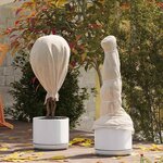 vidaXL Fleece de protection des plantes contre le gel Beige 20 x 1 6 m