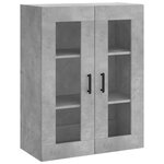 vidaXL Armoire murale gris béton 69 5x34x90 cm