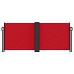 vidaXL Auvent latéral rétractable rouge 100x600 cm