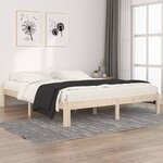 vidaXL Cadre de lit Bois de pin massif 160x200 cm